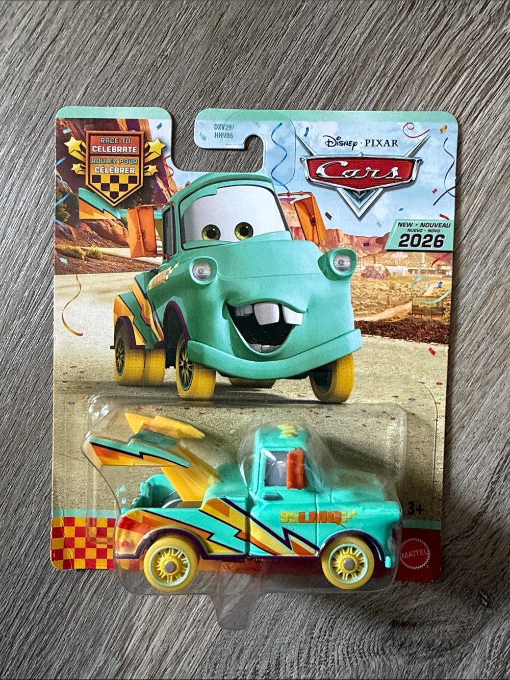 Disney Pixar Cars Mater Race to celebrate 1:55 scale